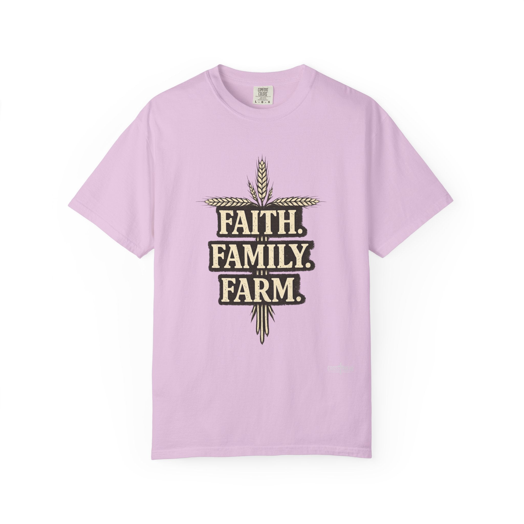 Faith Family Farm T-Shirt — Rustic Farmhouse Graphic Tee