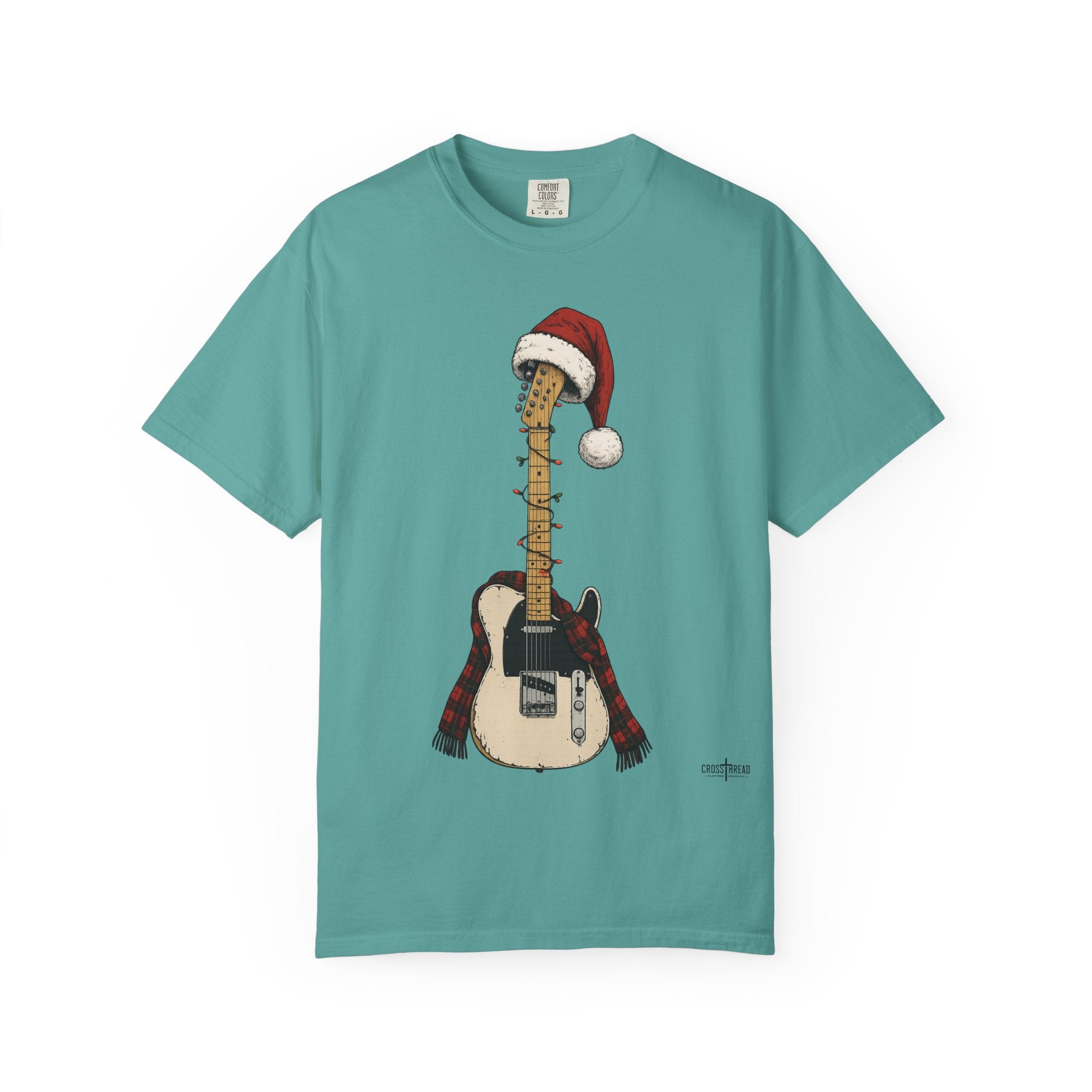 Christmas T-Style Guitar Comfort Colors Shirt