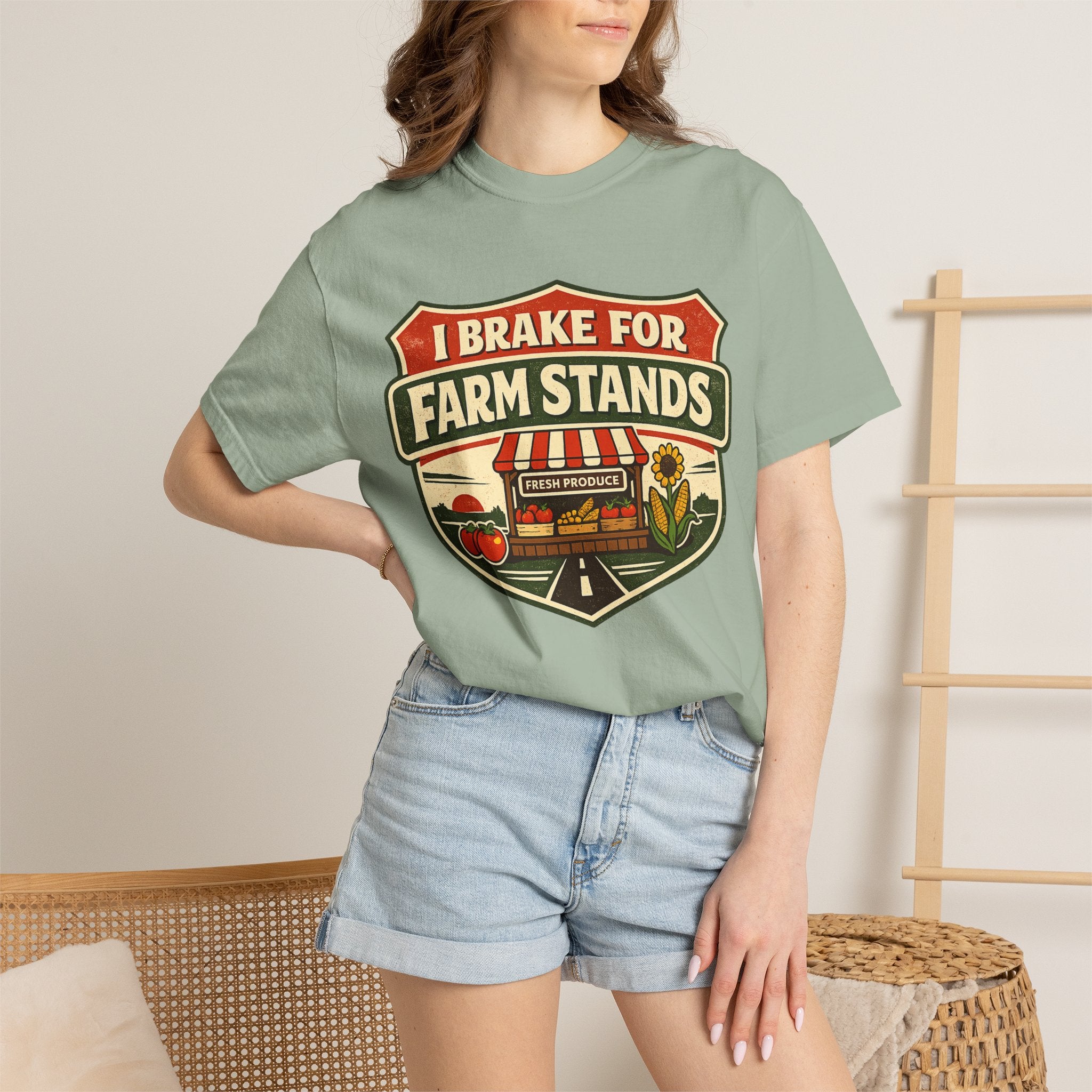 “I Brake for Farm Stands” Vintage Farm Market Tee