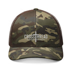Camouflage Embroidered Logo Trucker Hat — Camo Mesh Cap for Outdoors, Hunting & Casual Wear
