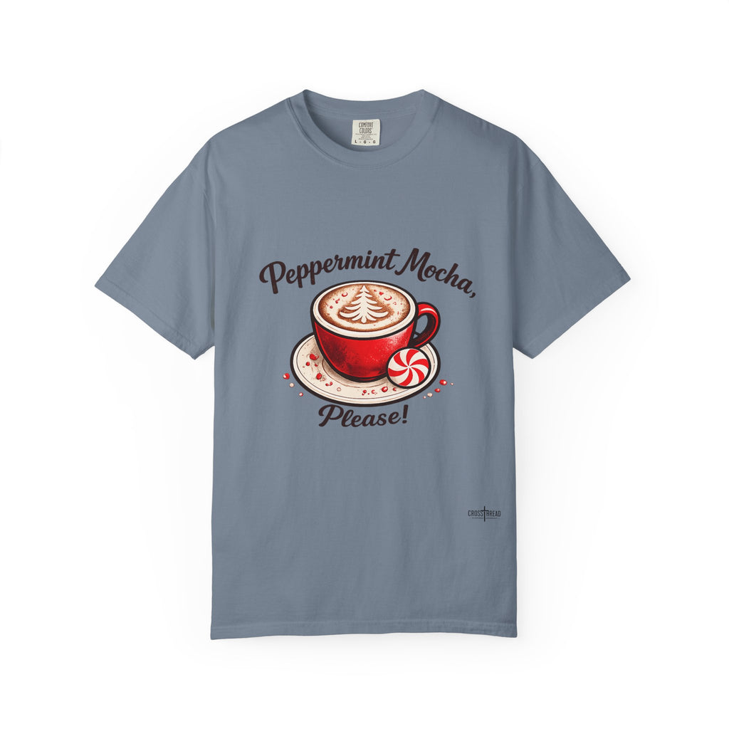 Peppermint Mocha Please Mug — Festive Holiday Coffee Cup T Shirt