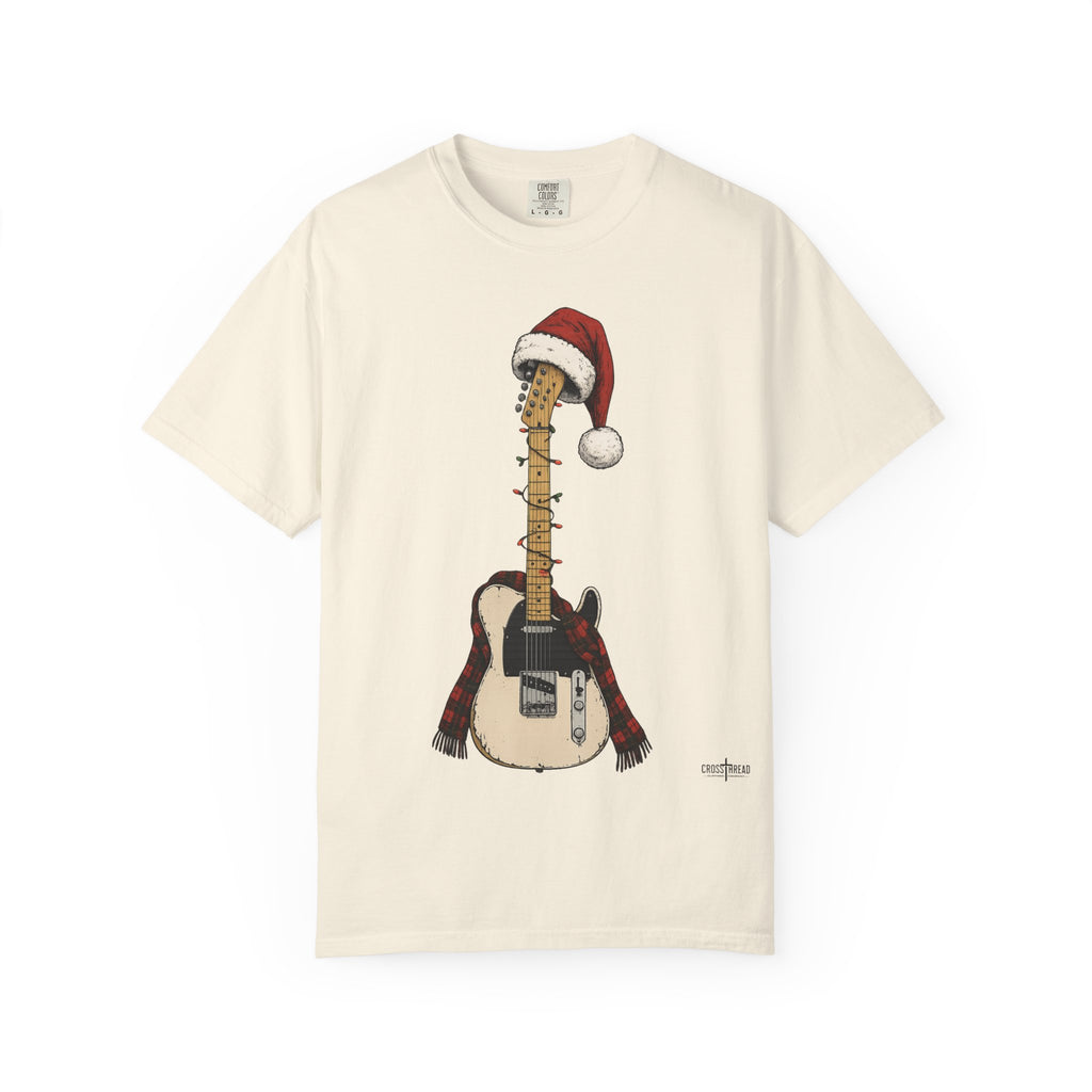 Christmas T-Style Guitar Comfort Colors Shirt