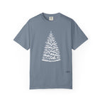 Snowy Christmas Tree Comfort Colors T-Shirt