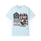 Raising Patriots & Chickens T-Shirt — Rustic American Chicken Tee