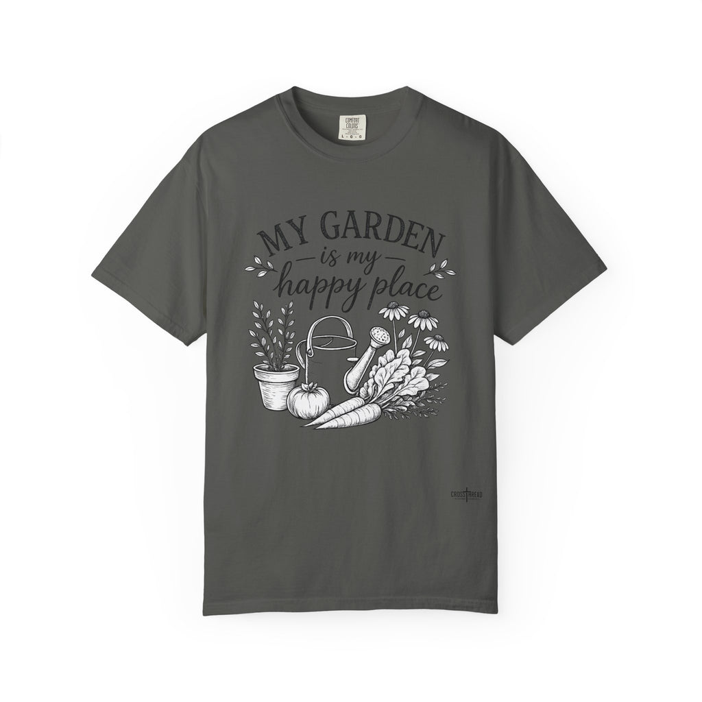 "My Garden is My Happy Place" Premium Comfort Colors T Shirt