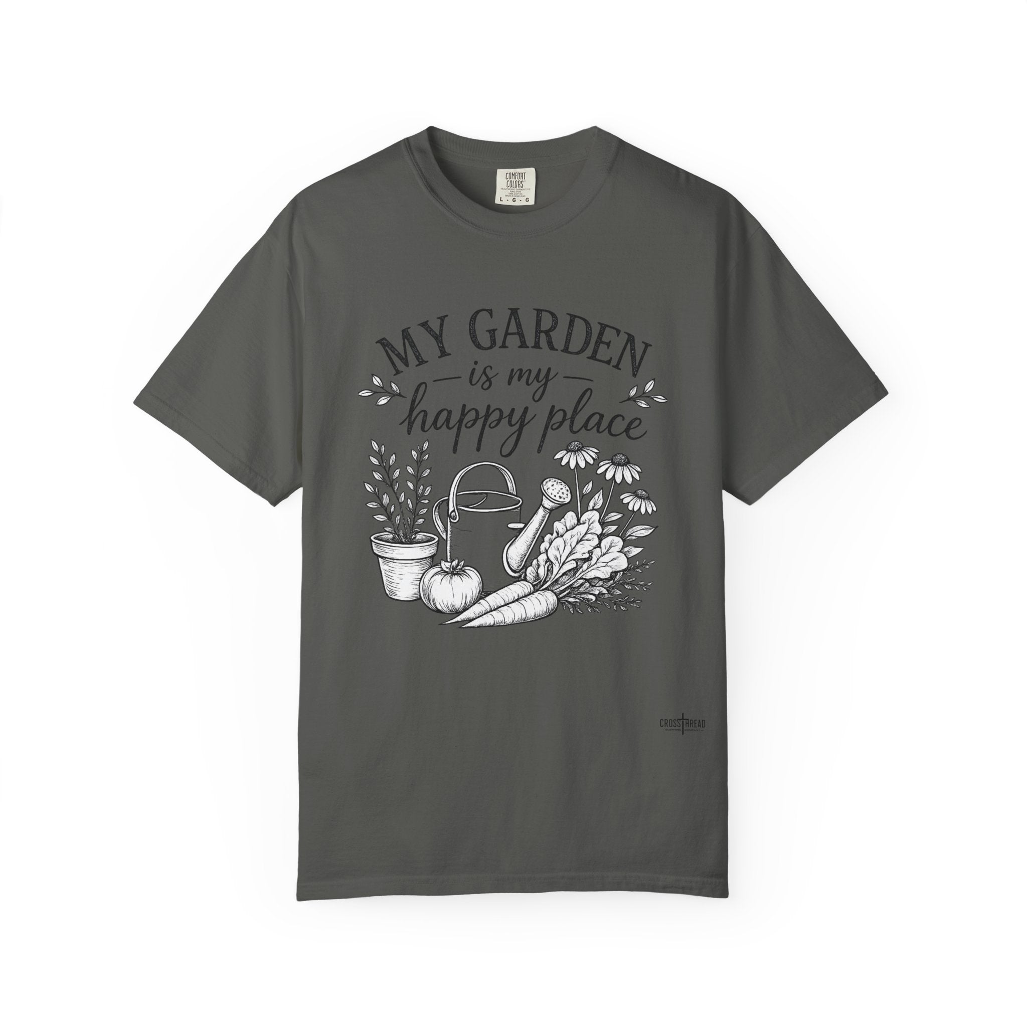 "My Garden is My Happy Place" Premium Comfort Colors T Shirt