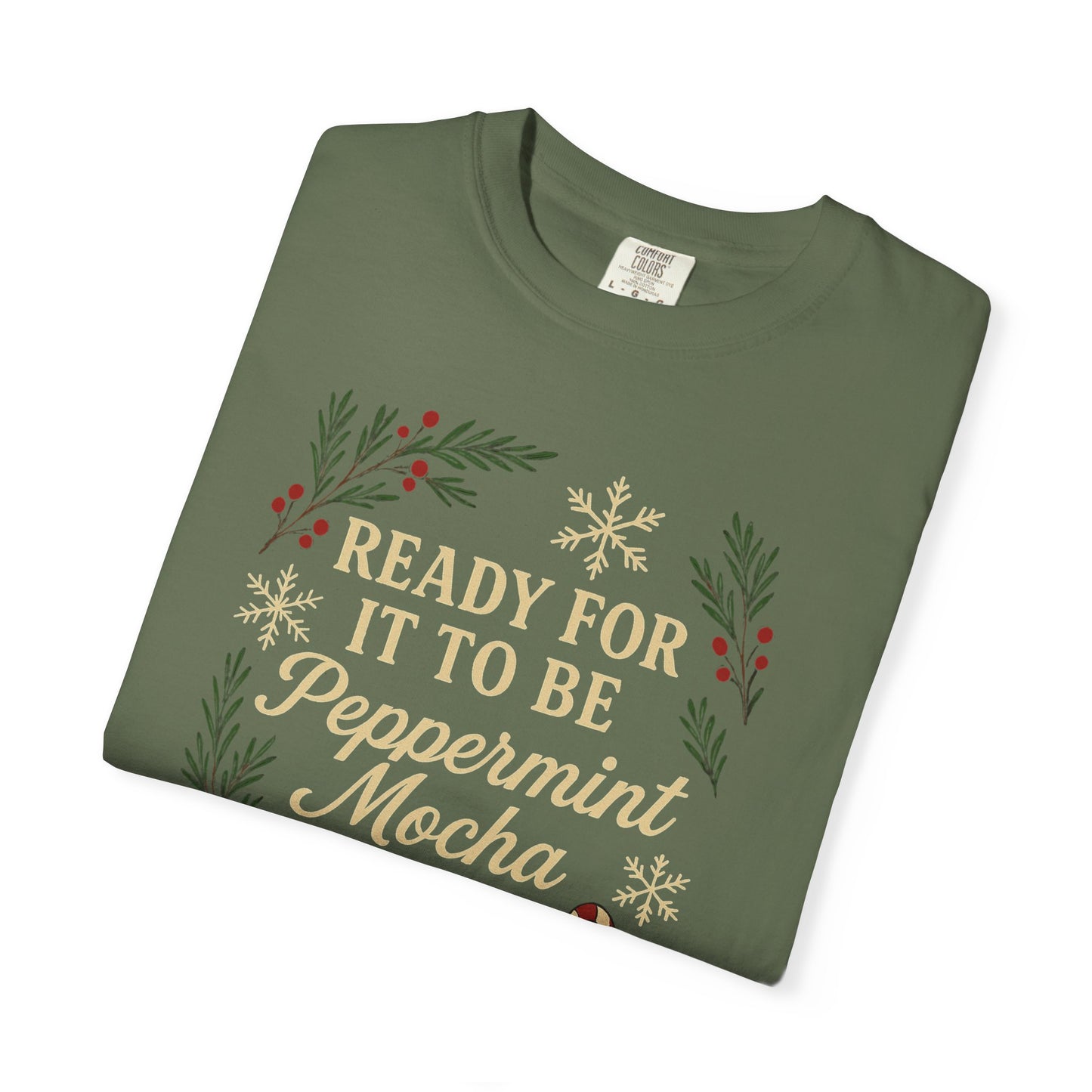 Christmas Peppermint Mocha Comfort Colors T-shirt