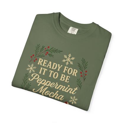 Christmas Peppermint Mocha Comfort Colors T-shirt