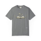 Floral Open Book T-Shirt — Book Lover Reading Tee