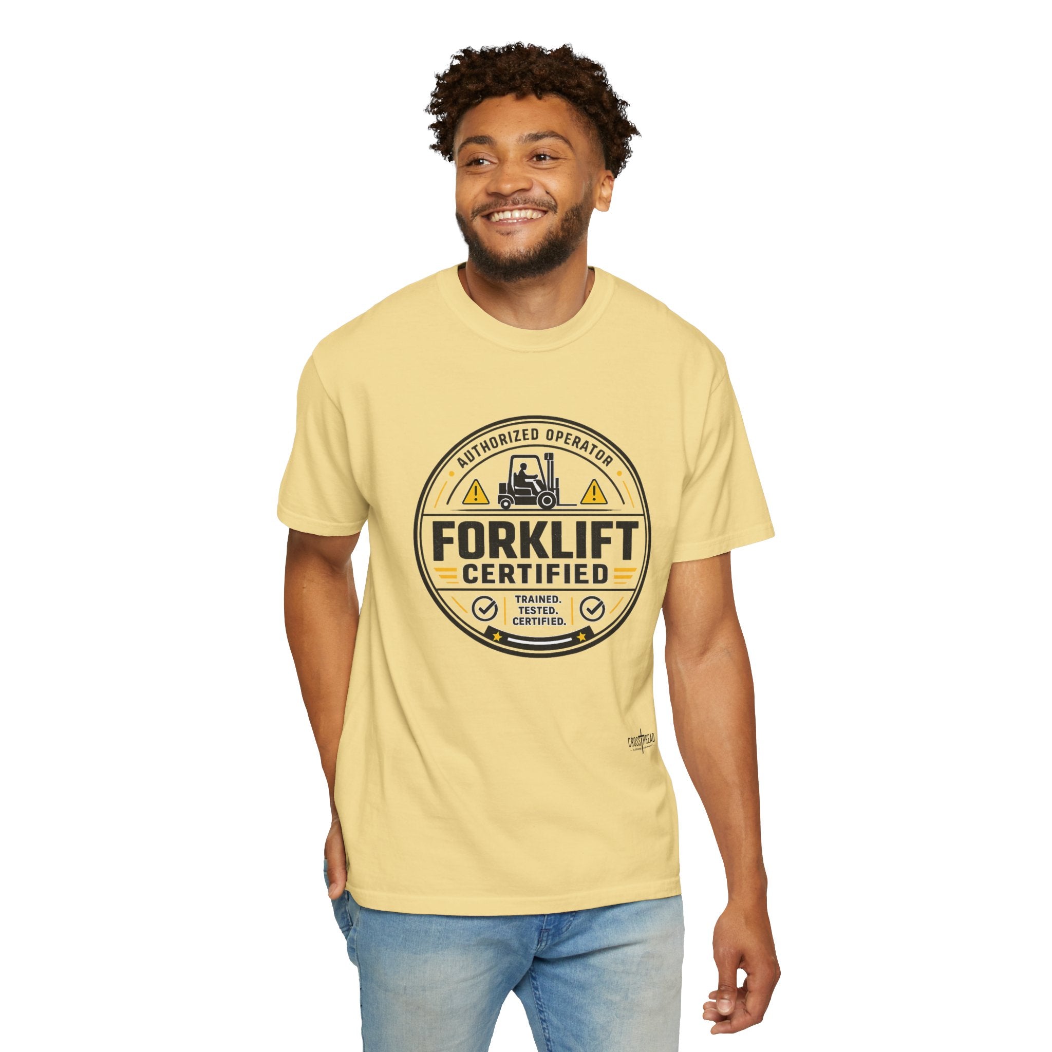 Forklift Certified T-Shirt — Vintage Industrial Graphic Tee