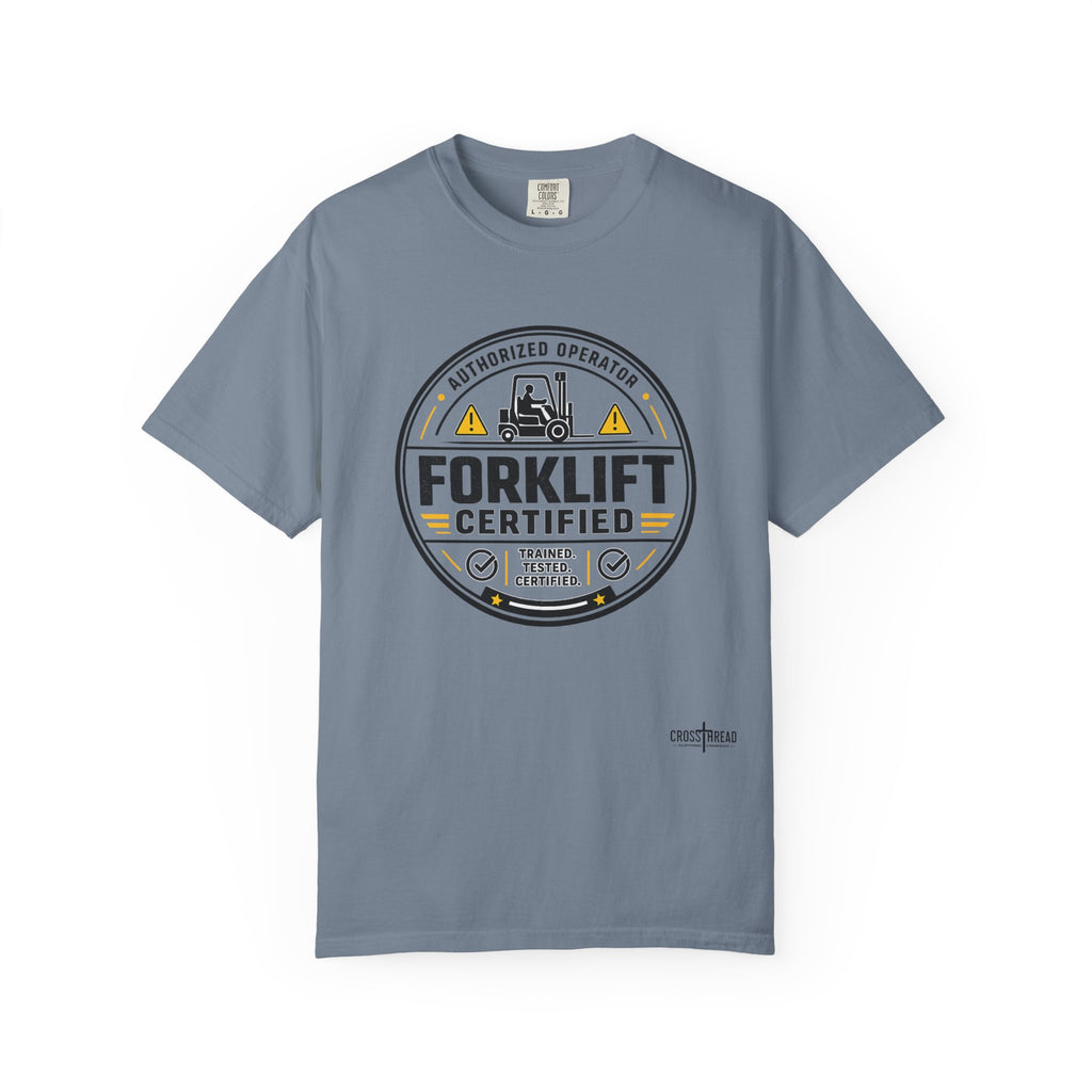 Forklift Certified T-Shirt — Vintage Industrial Graphic Tee