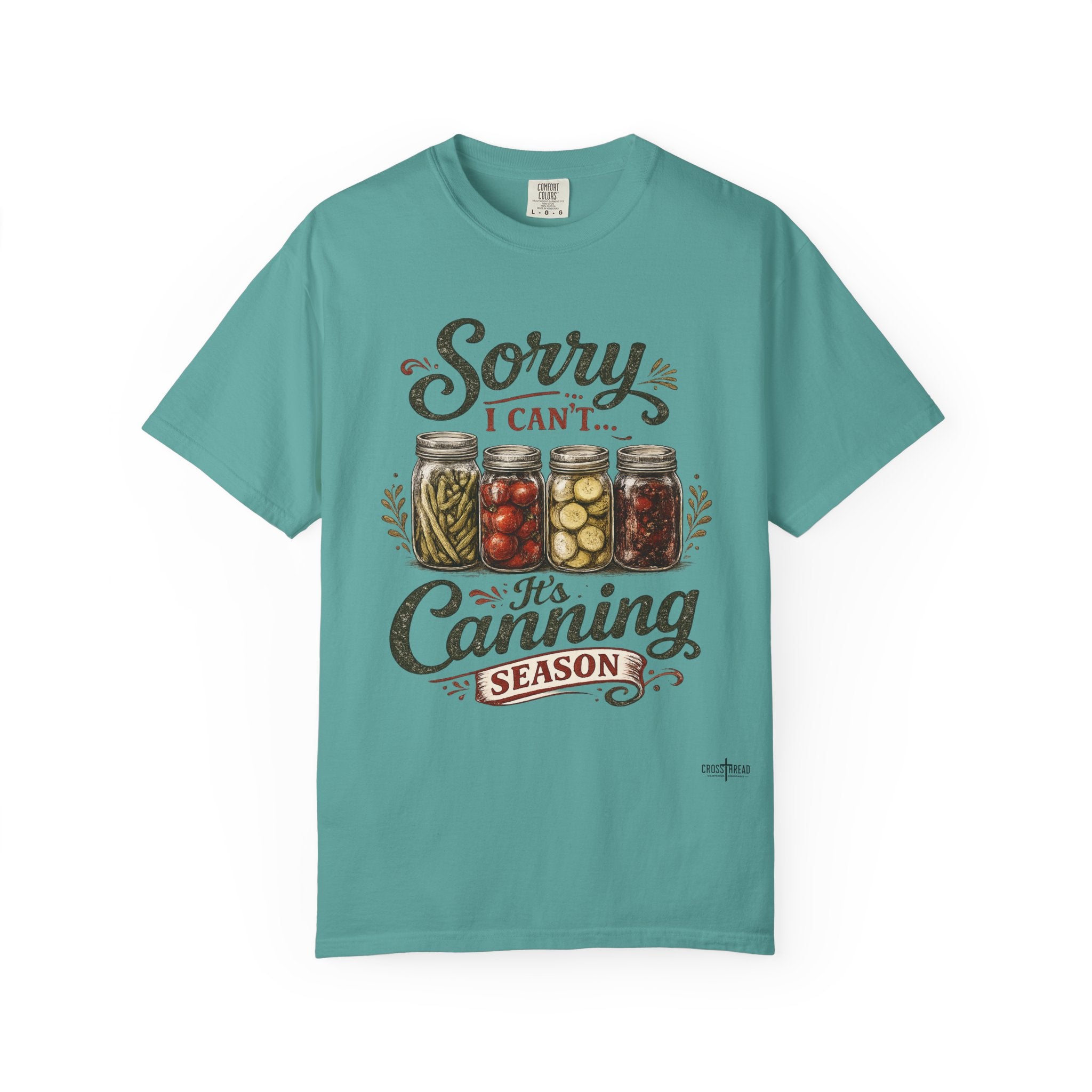Canning Season T-Shirt — "Sorry I Can't... It's Canning Season" Vintage Mason Jar Tee