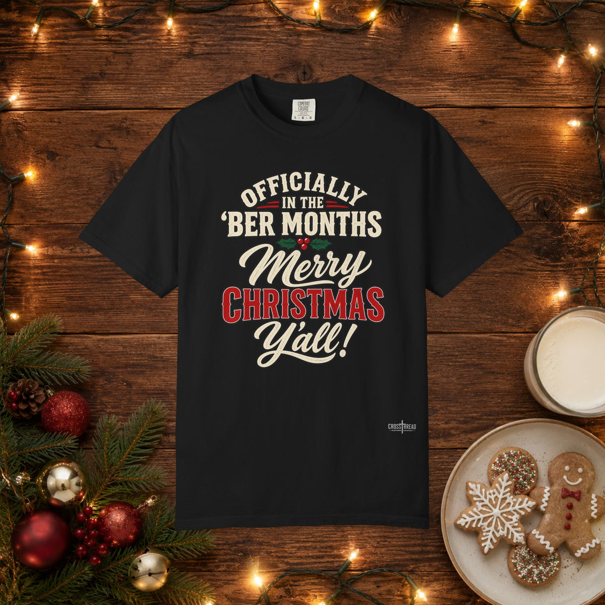'Ber Months Merry Christmas Comfort Colors T Shirt