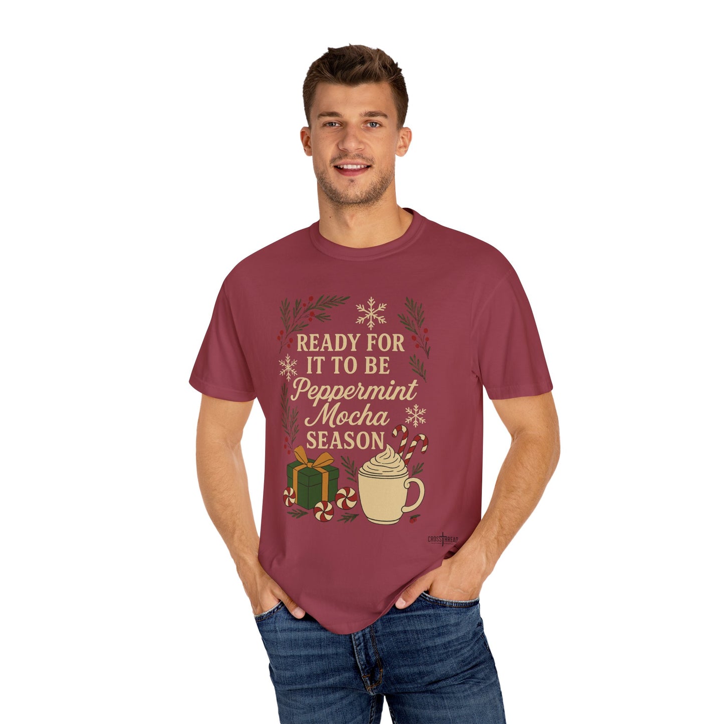 Christmas Peppermint Mocha Comfort Colors T-shirt