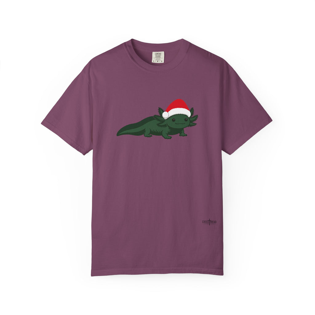 Axolotl Santa Hat Comfort Colors Shirt