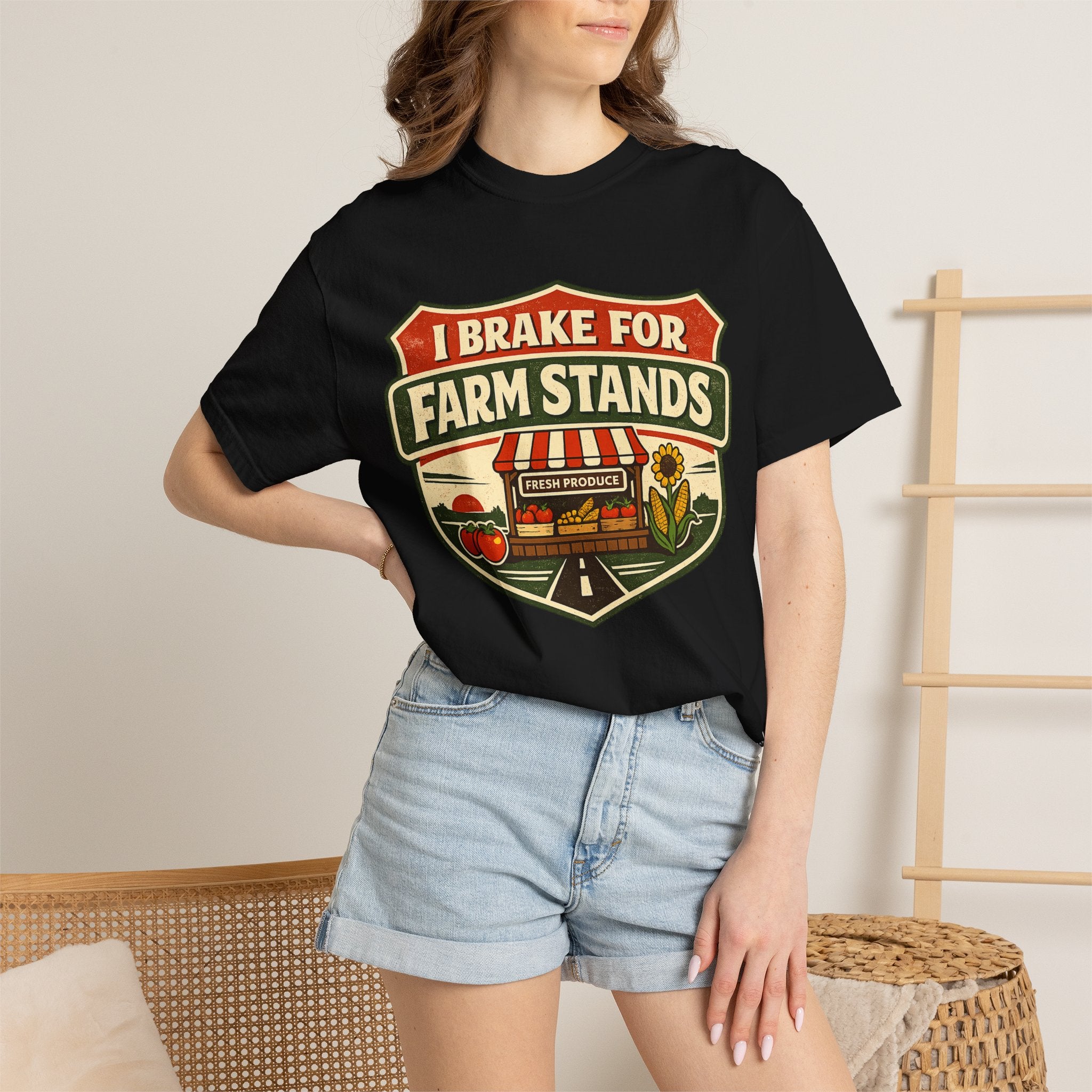 “I Brake for Farm Stands” Vintage Farm Market Tee