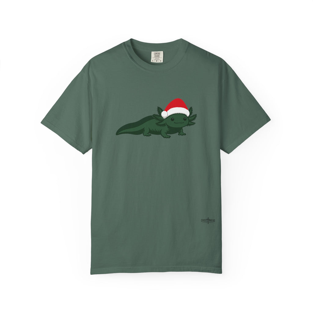 Axolotl Santa Hat Comfort Colors Shirt
