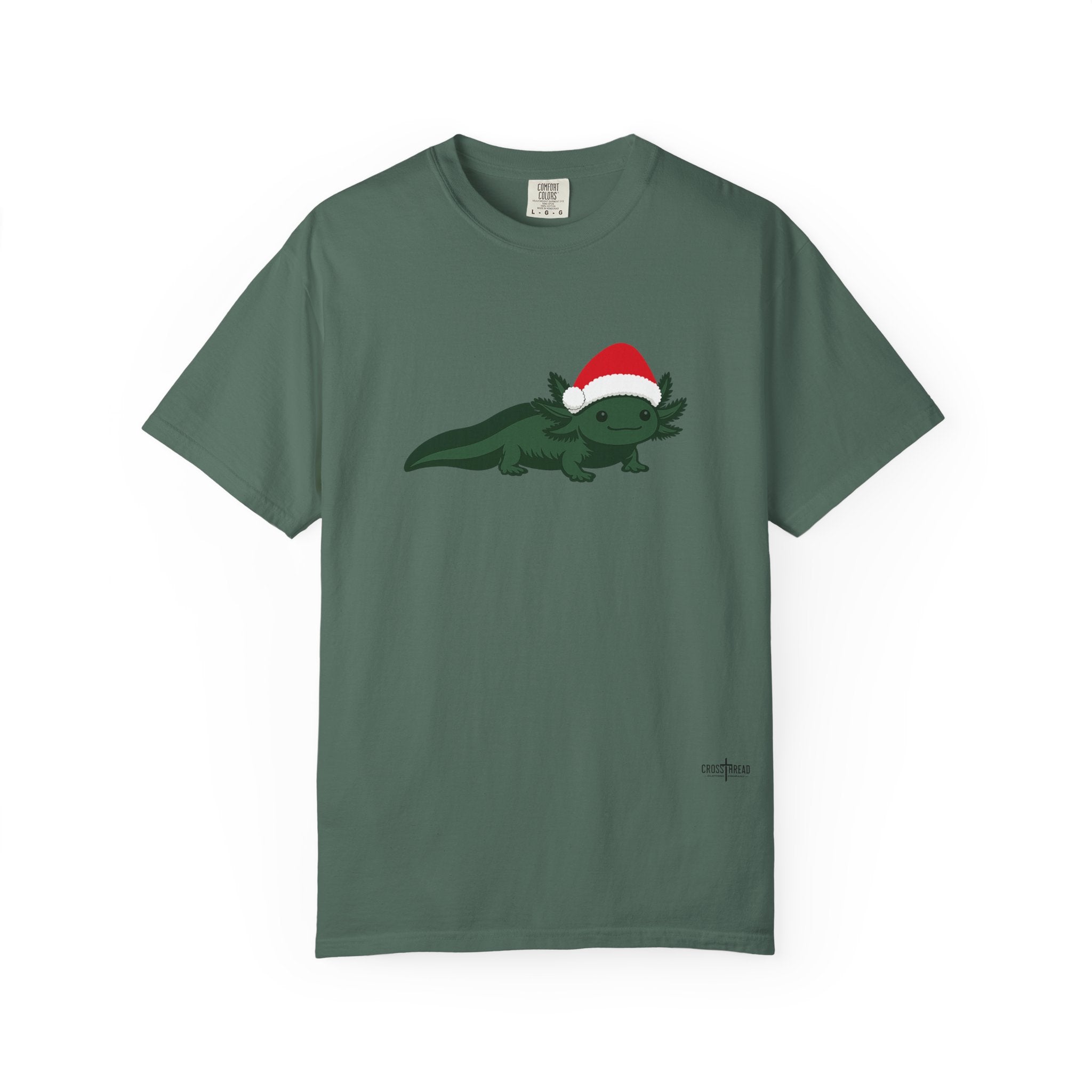 Axolotl Santa Hat Comfort Colors Shirt