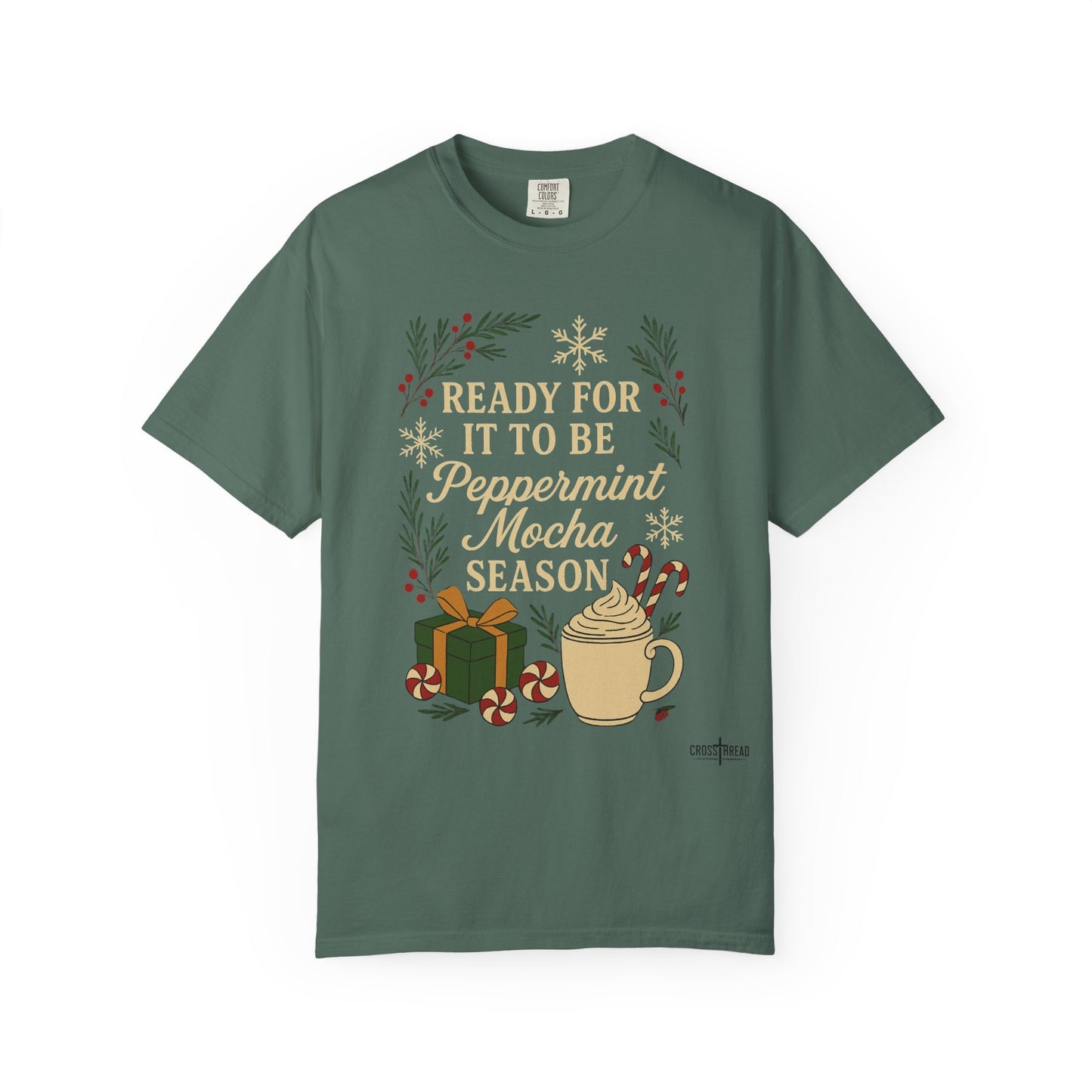 Christmas Peppermint Mocha Comfort Colors T-shirt