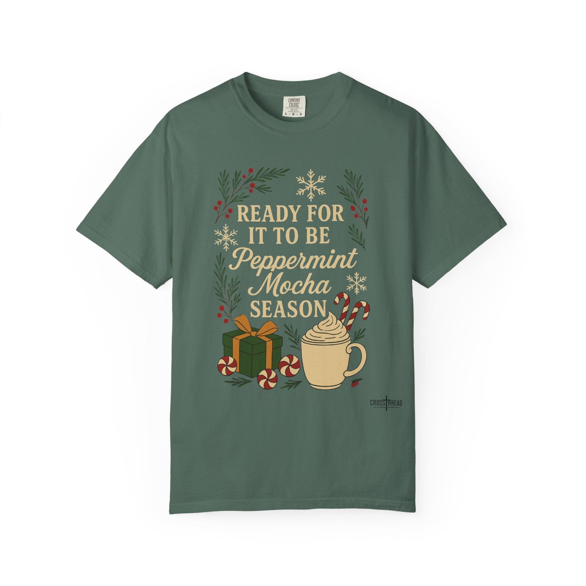 Christmas Peppermint Mocha Comfort Colors T-shirt