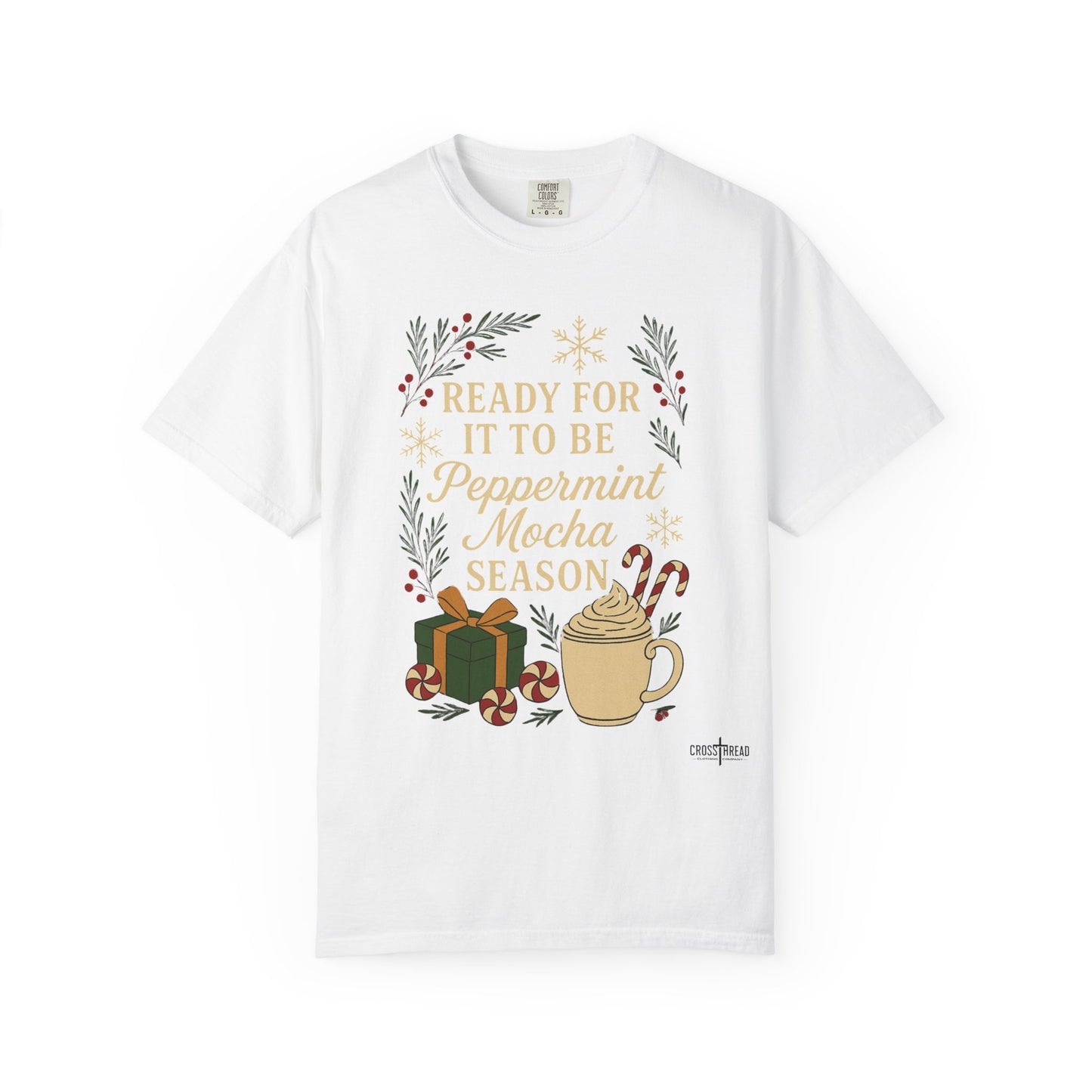 Christmas Peppermint Mocha Comfort Colors T-shirt