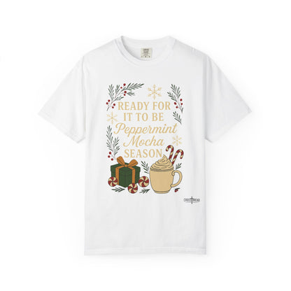 Christmas Peppermint Mocha Comfort Colors T-shirt