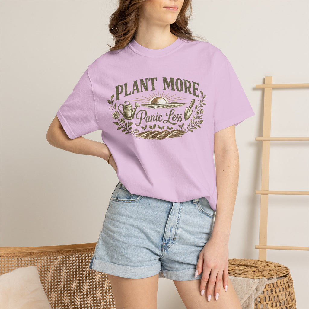 Plant More Panic Less T-Shirt