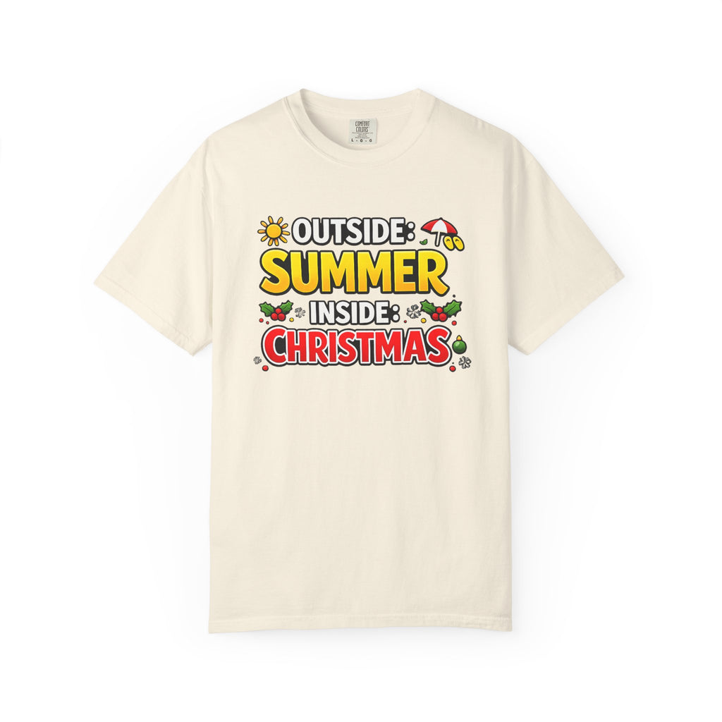 Summer Outside Inside Christmas T-Shirt