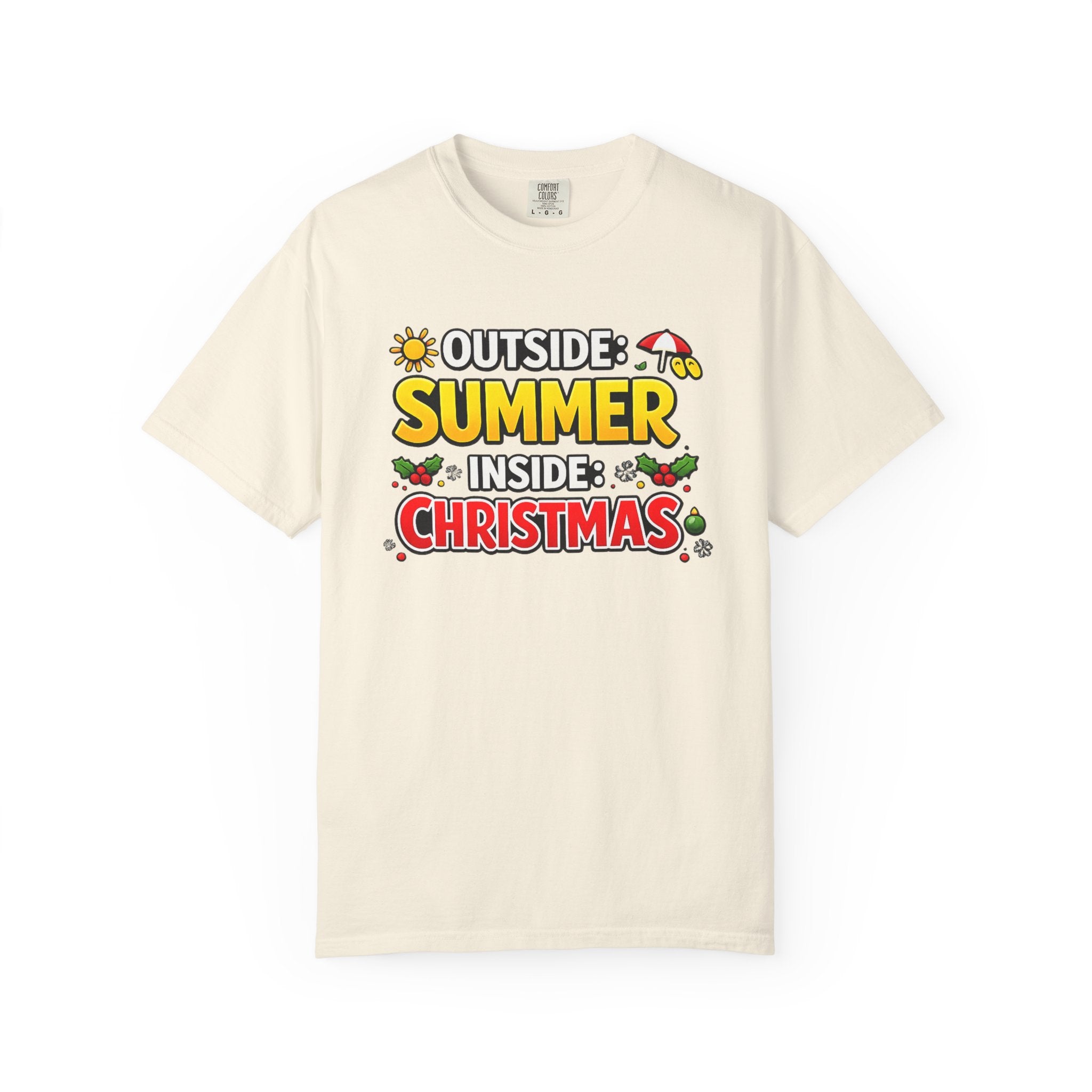 Summer Outside Inside Christmas T-Shirt