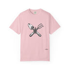 Gardener Crossed Trowel & Cultivator Tee — Vintage Gardening Tool Graphic Shirt