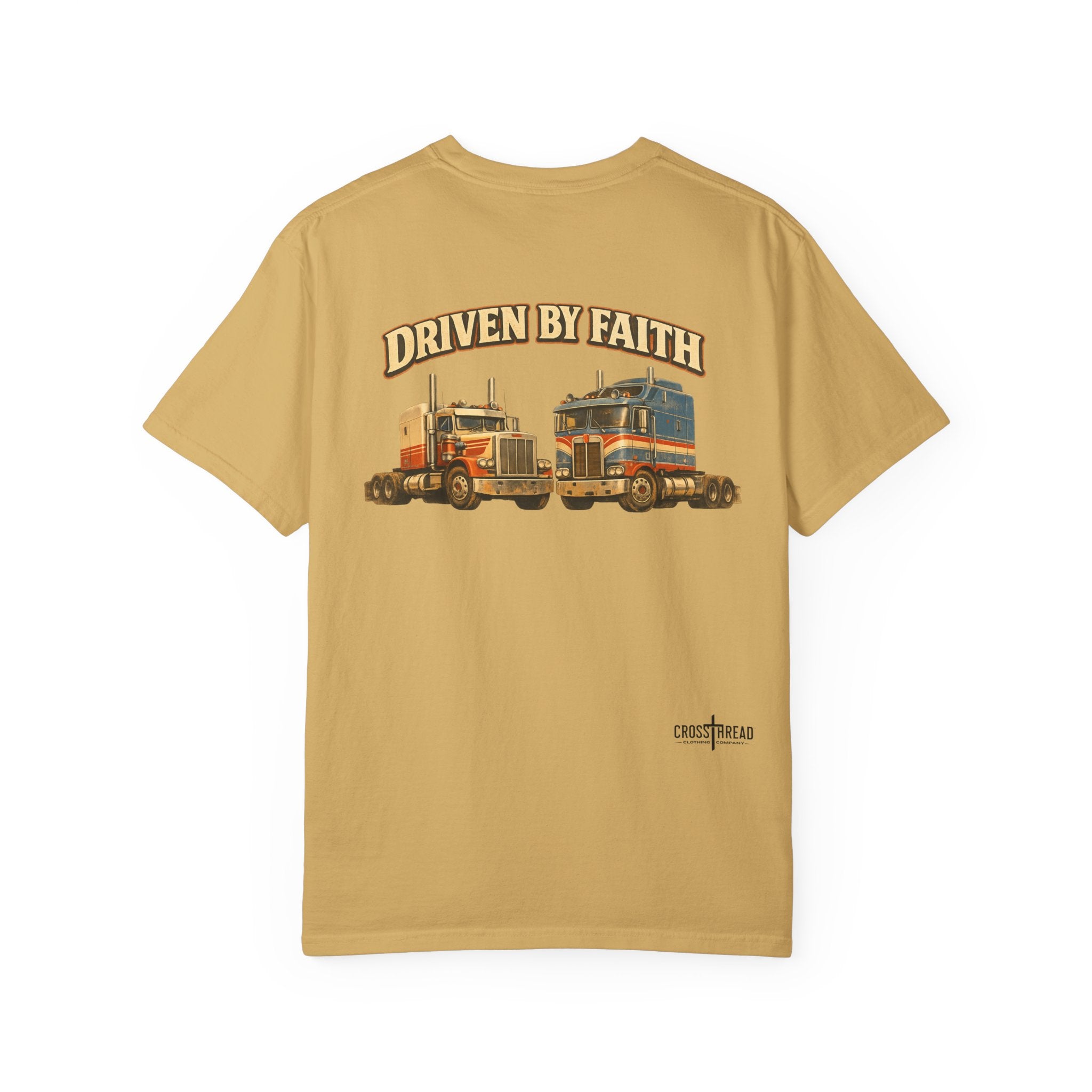 Driven by Faith Vintage Style Trucker T-Shirt