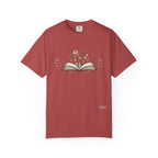 Floral Open Book T-Shirt — Book Lover Reading Tee