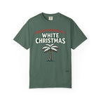 White Christmas Palm Tree T-Shirt – 'Already Dreaming of a White Christmas' Holiday Tee