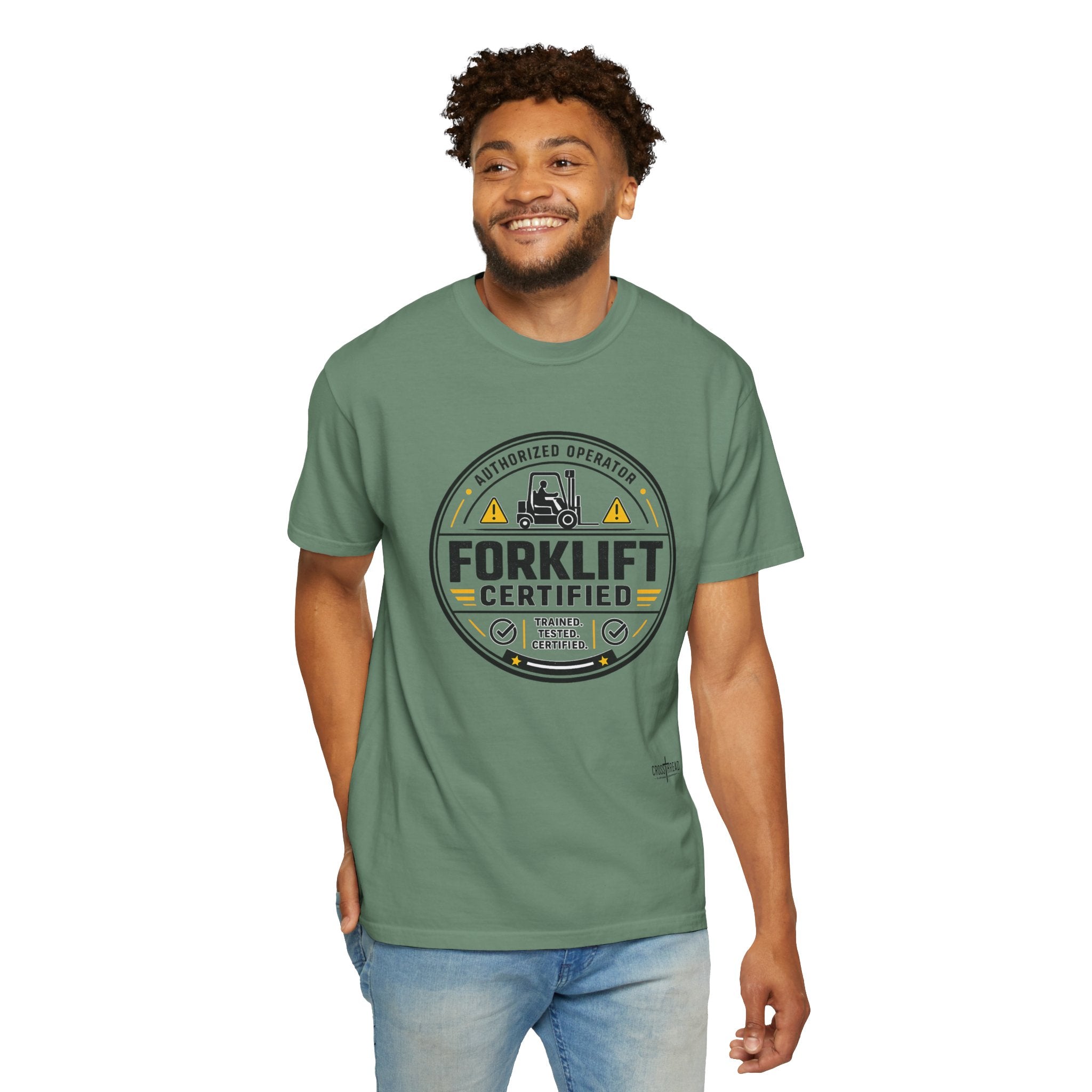 Forklift Certified T-Shirt — Vintage Industrial Graphic Tee