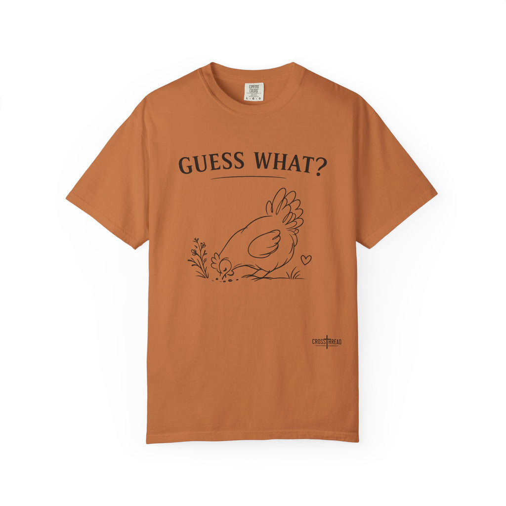 "Guess What?" Chicken Butt Cute Hen Graphic Tee