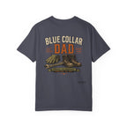 Blue Collar Dad T-Shirt — Vintage Work Gloves and Boots Design