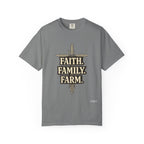 Faith Family Farm T-Shirt — Rustic Farmhouse Graphic Tee