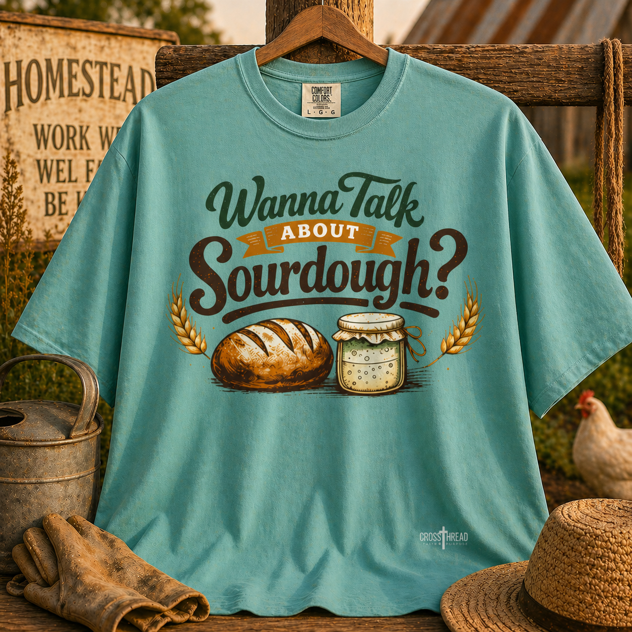 "Wanna Talk About Sourdough?" Bread Baker Tee